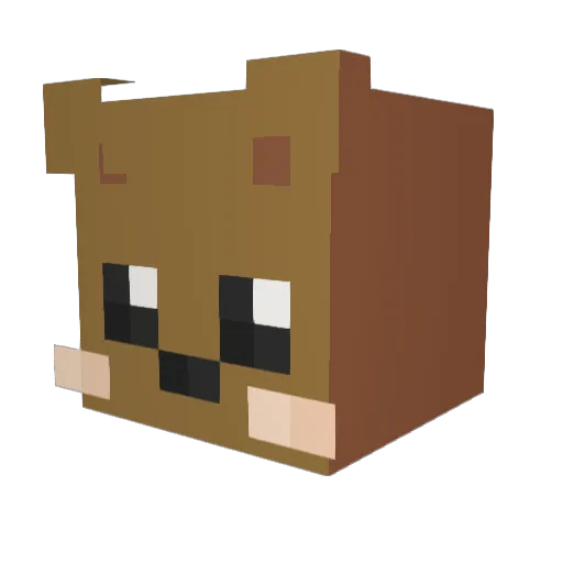 donggeul04 Minecraft avatar head, 3D render