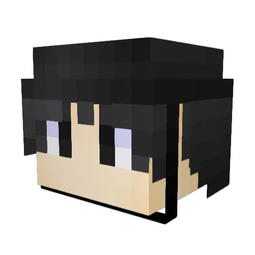 dongogi Minecraft avatar head, 3D render