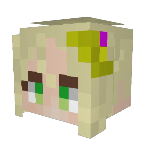 doni2057 Minecraft avatar head, 3D render