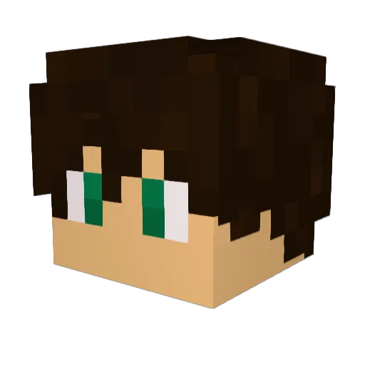 doni87 Minecraft avatar head, 3D render