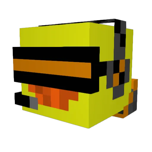 donjunior25 Minecraft avatar head, 3D render
