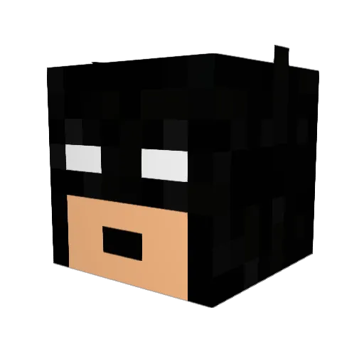 donkey39 Minecraft avatar head, 3D render