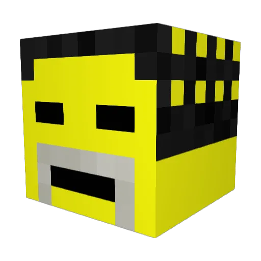 donkeyballs69420 Minecraft avatar head, 3D render