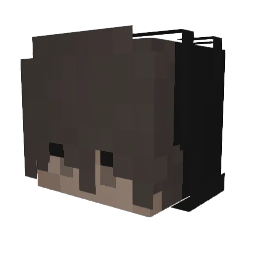donkkyy Minecraft avatar head, 3D render