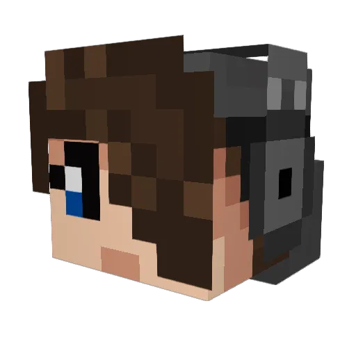 donlimpio1 Minecraft avatar head, 3D render