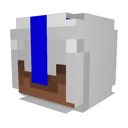 donmanz Minecraft avatar head, 3D render