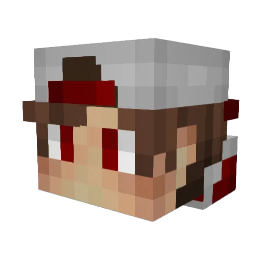 donmfh Minecraft avatar head, 3D render