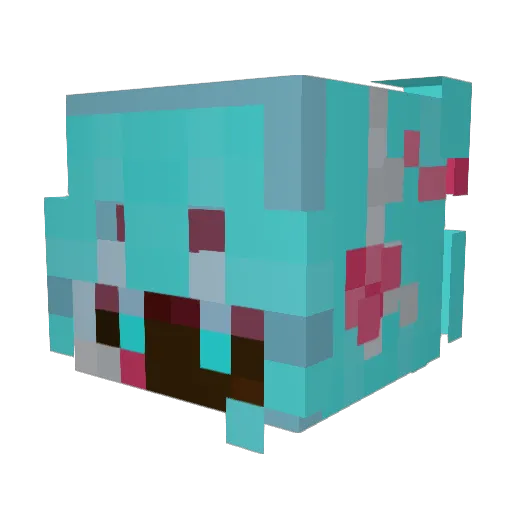 donnacho10 Minecraft avatar head, 3D render