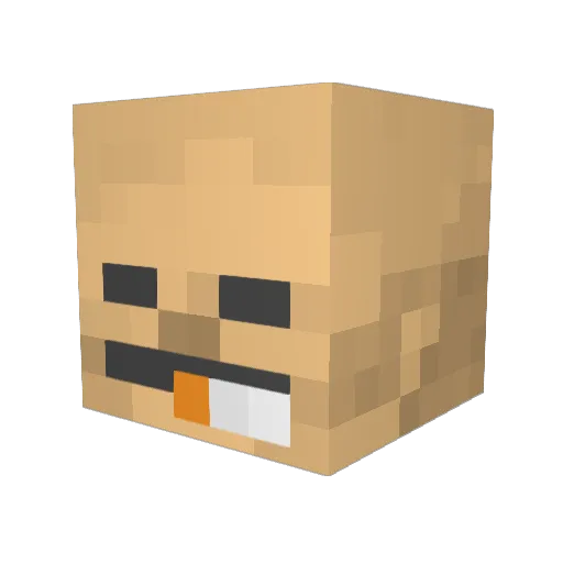 donnyatta Minecraft avatar head, 3D render