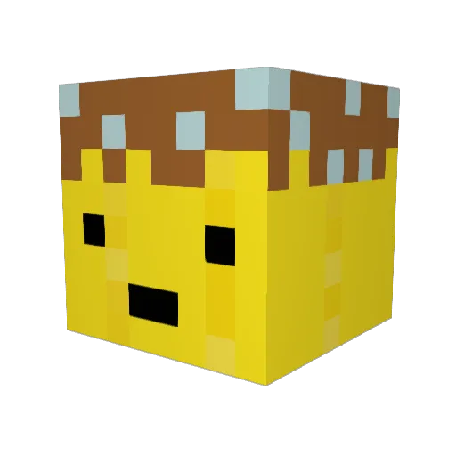 donnyily Minecraft avatar head, 3D render