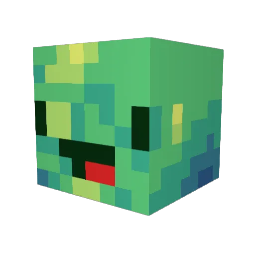 dono120 Minecraft avatar head, 3D render