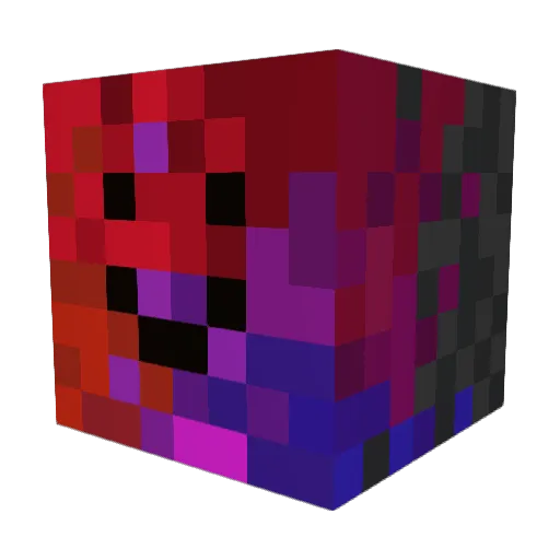 donotdisturb10 Minecraft avatar head, 3D render
