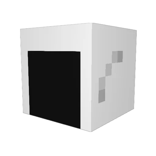 donou Minecraft avatar head, 3D render
