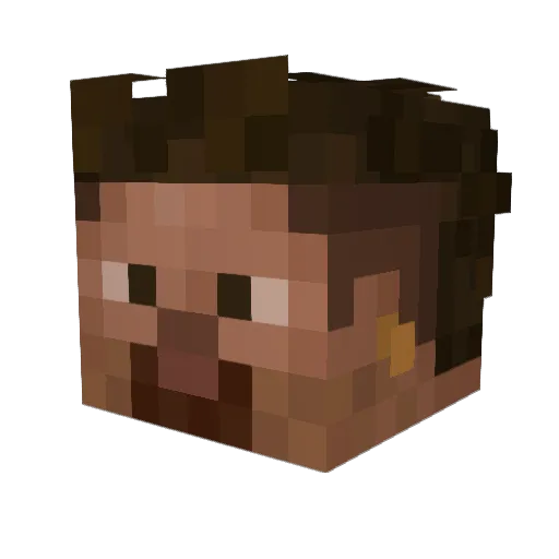 donovoncho Minecraft avatar head, 3D render