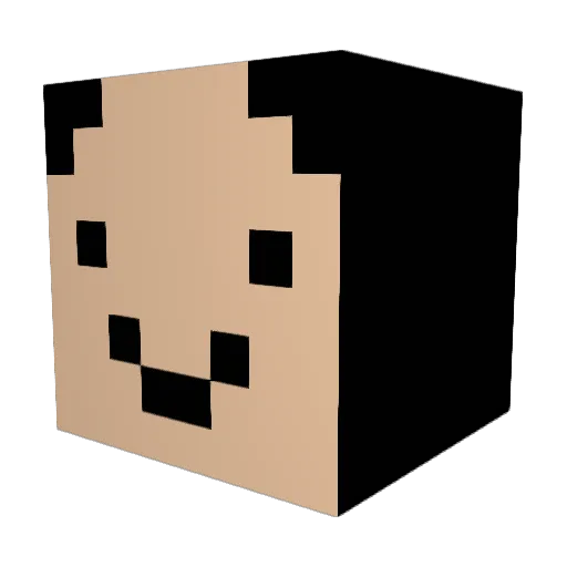 donsaan Minecraft avatar head, 3D render