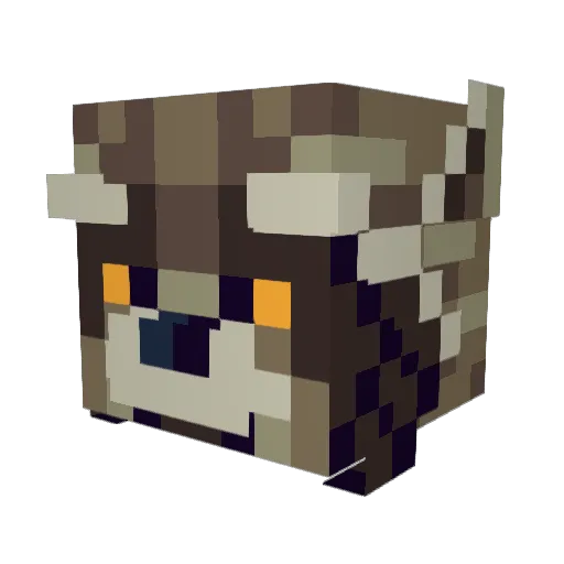 donseed33 Minecraft avatar head, 3D render