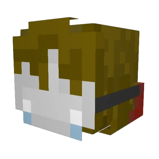 donstahh Minecraft avatar head, 3D render