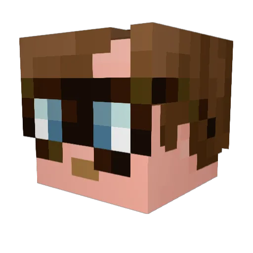 dontKally Minecraft avatar head, 3D render
