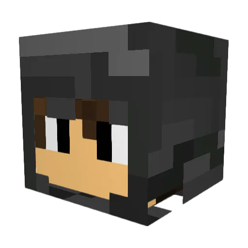 dont_turnaround Minecraft avatar head, 3D render
