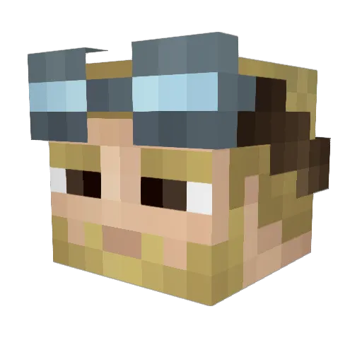 dontbugme101 Minecraft avatar head, 3D render