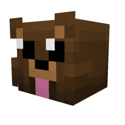 dontcallmeAni Minecraft avatar head, 3D render