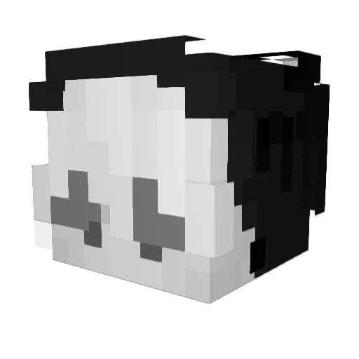 dontiy Minecraft avatar head, 3D render