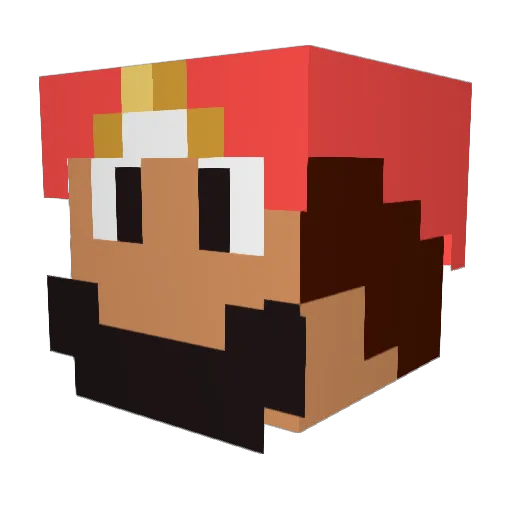 donutsoup Minecraft avatar head, 3D render