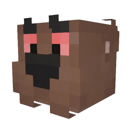 donvoan Minecraft avatar head, 3D render