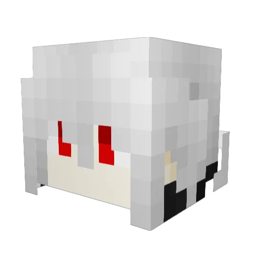 donyi Minecraft avatar head, 3D render