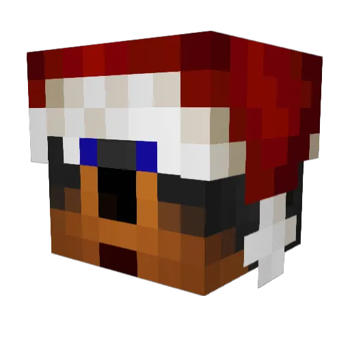 doodle2000 Minecraft avatar head, 3D render
