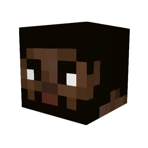 doodle_bro Minecraft avatar head, 3D render