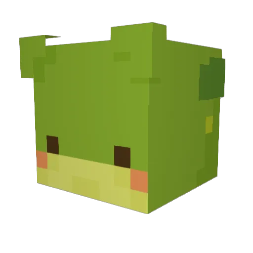 doodle_the_forg Minecraft avatar head, 3D render