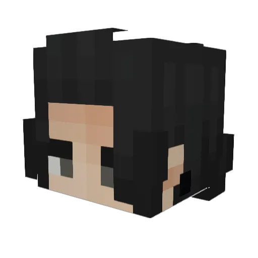 doodoomf Minecraft avatar head, 3D render