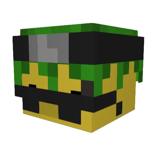 doodra Minecraft avatar head, 3D render