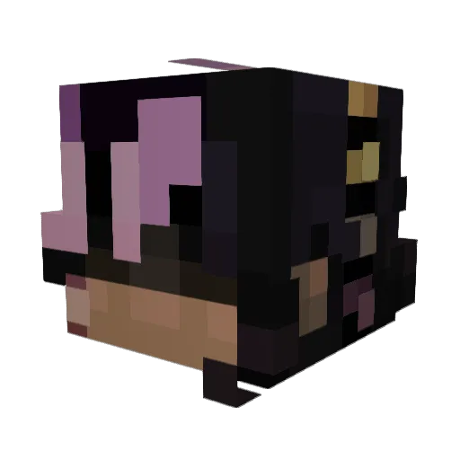 dooduhh Minecraft avatar head, 3D render