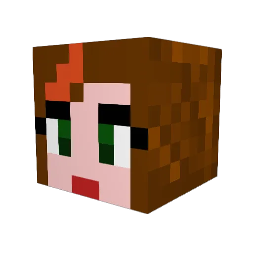 doofmars Minecraft avatar head, 3D render