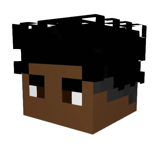doog3y Minecraft avatar head, 3D render