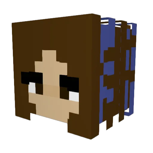 dookienator Minecraft avatar head, 3D render