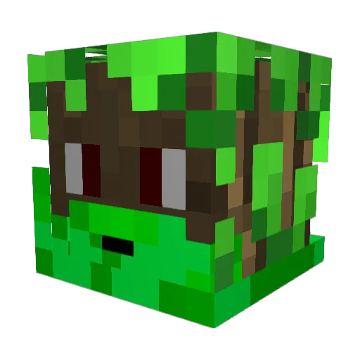 doollum Minecraft avatar head, 3D render