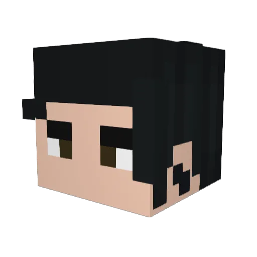 doom10121 Minecraft avatar head, 3D render