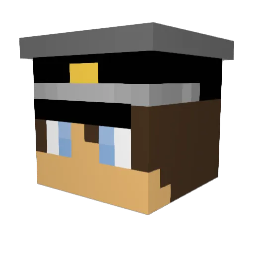 doom314scientist Minecraft avatar head, 3D render