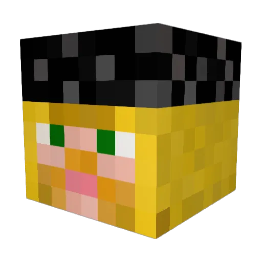 doomcrewinc Minecraft avatar head, 3D render