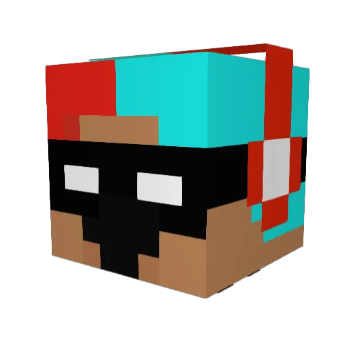 doomdevel123 Minecraft avatar head, 3D render