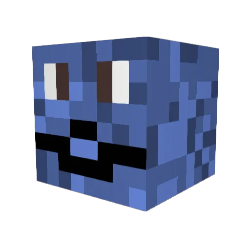 doomdust Minecraft avatar head, 3D render