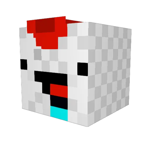 doomedlony Minecraft avatar head, 3D render