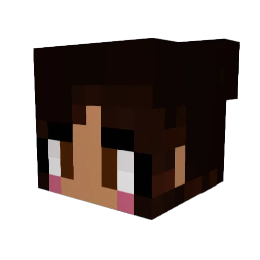doomiana Minecraft avatar head, 3D render