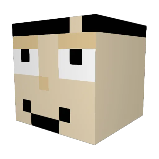 doommaker112 Minecraft avatar head, 3D render