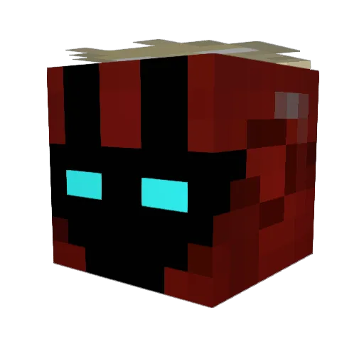 doomood Minecraft avatar head, 3D render