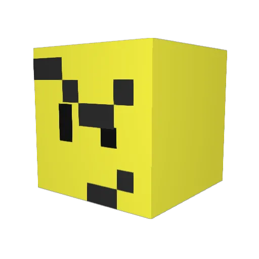 doomshine Minecraft avatar head, 3D render