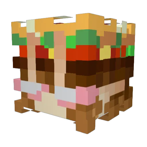 doomzdei Minecraft avatar head, 3D render